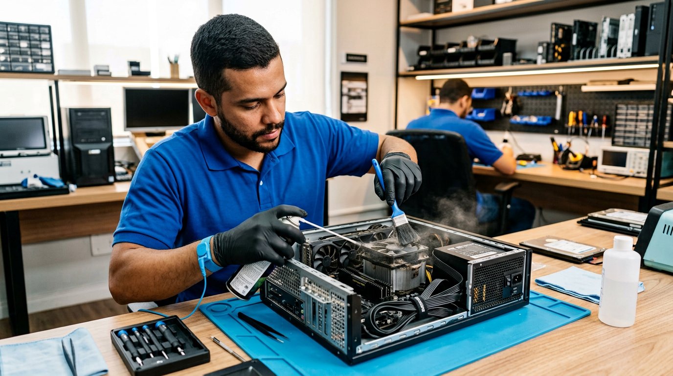 limpeza interna de computador